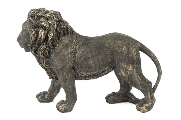 Mikasa Moor Yürüyen Aslan Bronze Obje 15x47x32