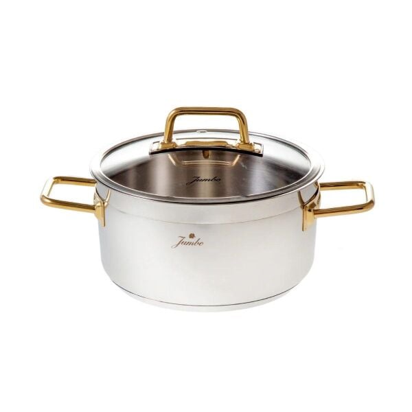 Jumbo Modena 8 Parça Tencere Titanyum Gold