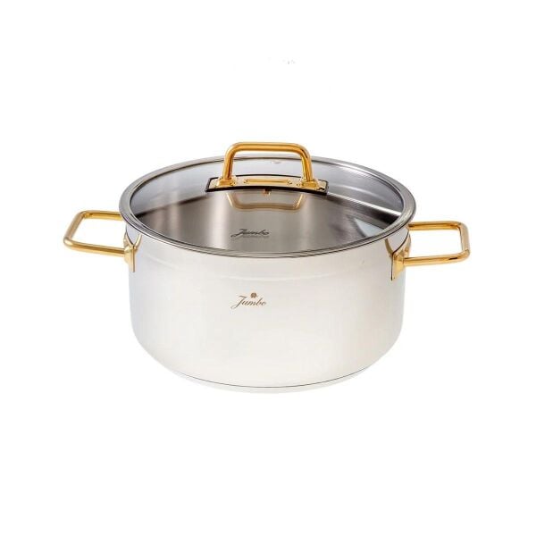 Jumbo Modena 8 Parça Tencere Titanyum Gold