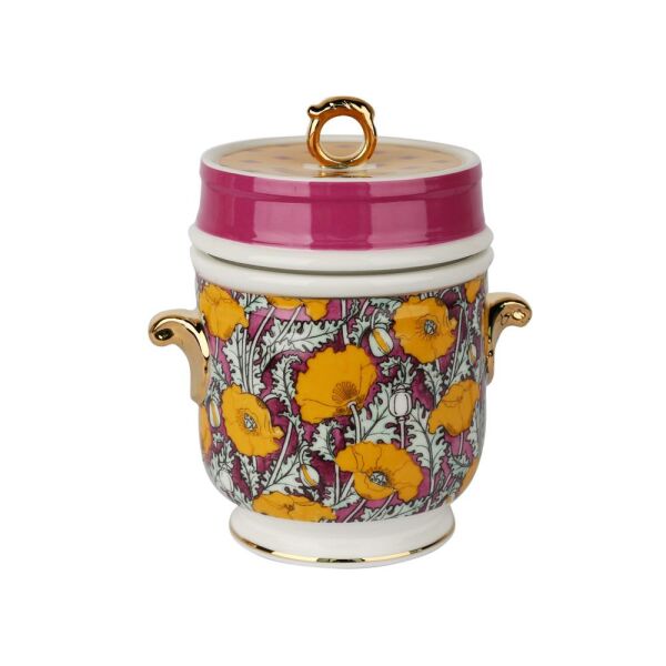 LuckyArt Eliana Bone Kulplu Kavanoz 16 cm