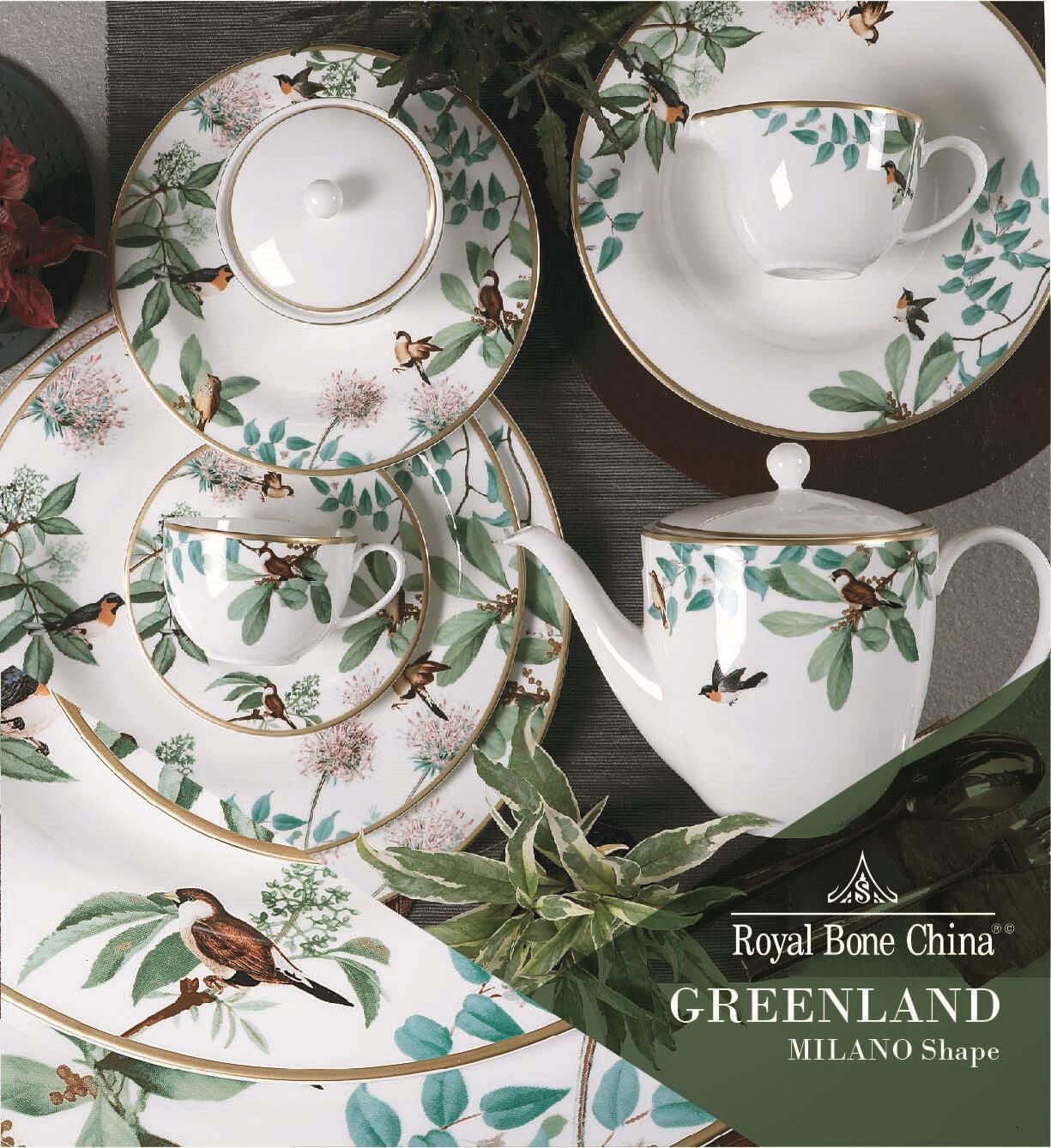 Royal Canterbury Greenland 72 Parça Yemek Takımı