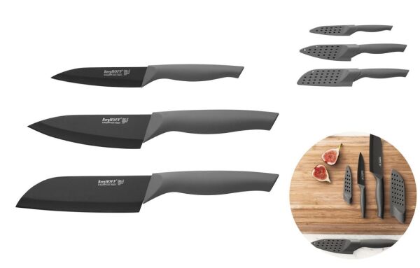 Berghoff 1303005 Essentials Flux 3 Parça Bıçak Seti