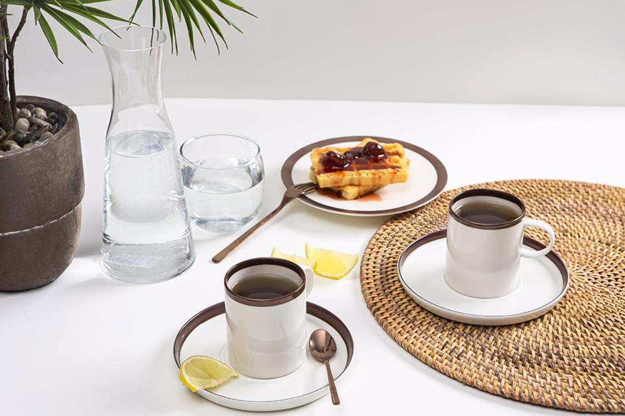 Porland Chopin Bakır Çay Fincan Takımı 4 Parça