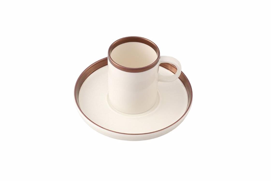 Porland Chopin Bakır Çay Fincan Takımı 4 Parça