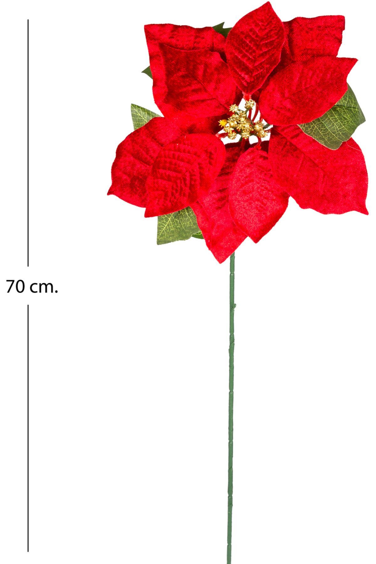 Yılbaşı Çiçeği Puansetya Kırmızı 62 Cm