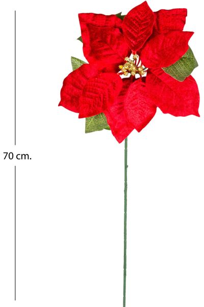 Yılbaşı Çiçeği Puansetya Kırmızı 62 Cm