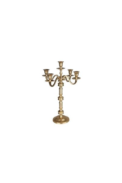 Lucky Art Gold 5'li Şamdan 46cm