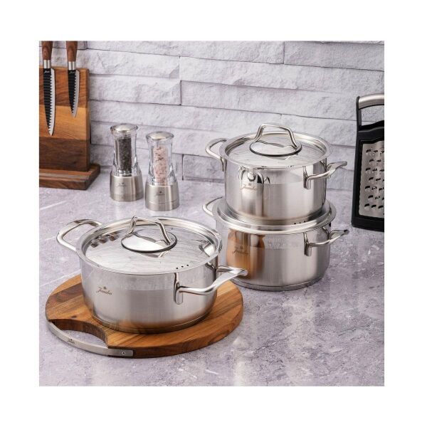 Jumbo Myra 6 Parça Midi Çelik Tencere Çelik