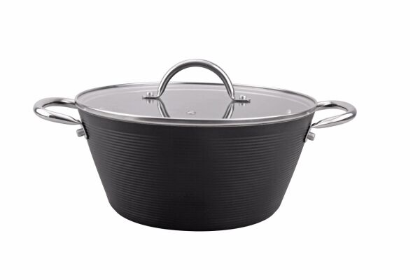 Porland Varsha Siyah Tencere Takımı 7 Parça