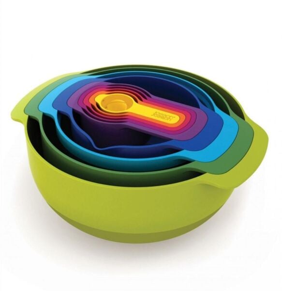 Joseph Joseph Nest 9 Plus Karıştırma Kase Seti - Çok Renkli
