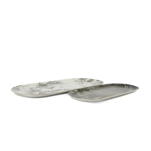 Mikasa Moor Plomo 2li Oval Servis Tabağı 42-33cm