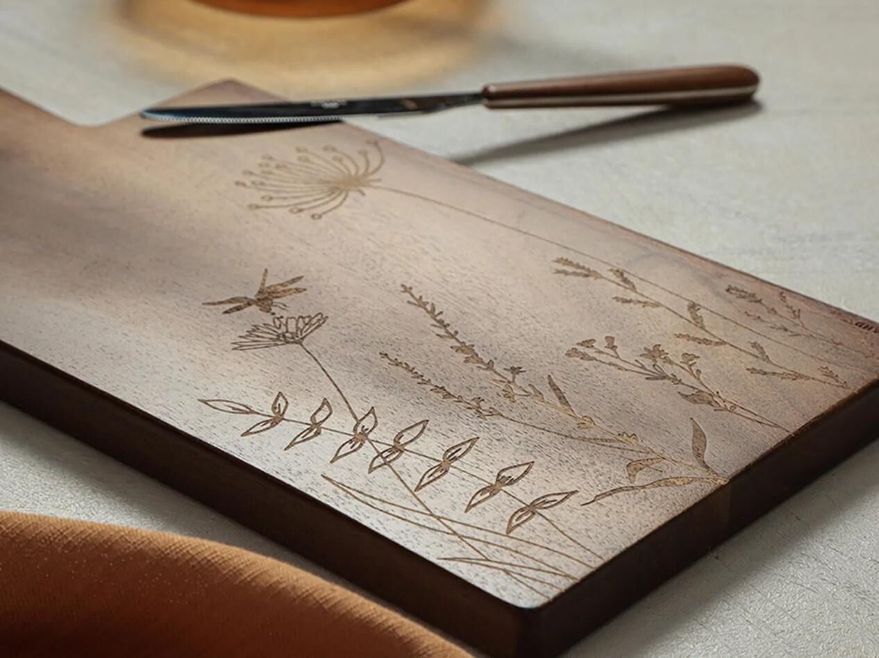 Porland Woodflower Akasya Sunum Tahtası 35 cm