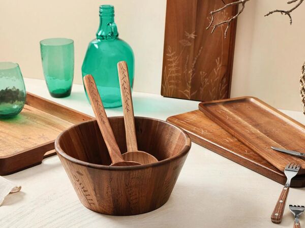 Porland Woodflower Akasya Sunum Tahtası 35 cm