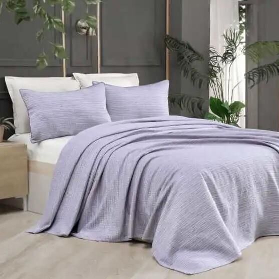 Sarev Echo Yatak Örtüsü Lila Tek Kişilik