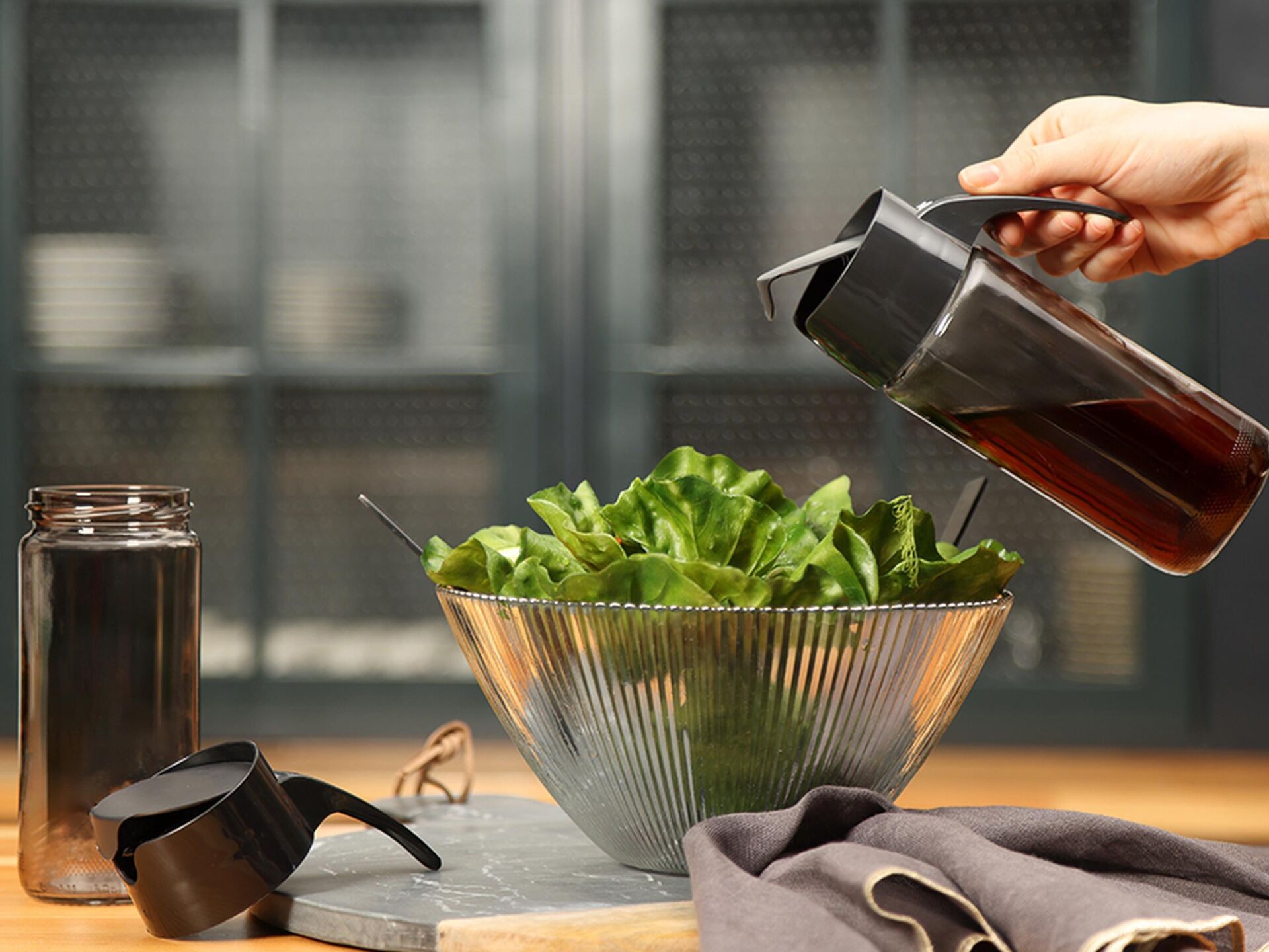 Porland Glasscon Siyah Sos Şişesi 500 cc