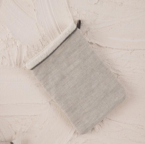 Ecocotton Hasna 4' lü Bebek Panço Seti %100 Organik Pamuk Keten Melanj Gri 2-5 Yaş