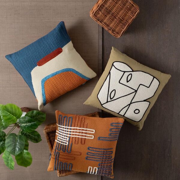 Sarev Ravi Kırlent 45X45 Turuncu