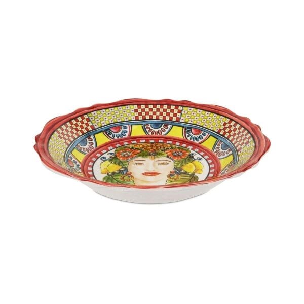 Baci Milano Sicily Melamin Salata Kasesi 35x50 Çok Renkli