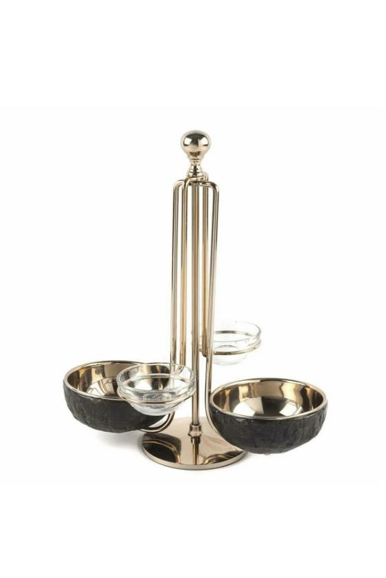 Mikasa Moor Rose Gold 4'lü Çerezlik 29x23x35cm