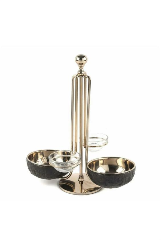 Mikasa Moor Rose Gold 4'lü Çerezlik 29x23x35cm