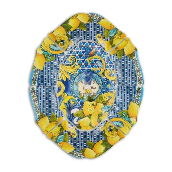 Baci Milano Sicily Melamin 7 Parça Meze Tabağı Çok Renkli