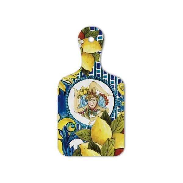 Baci Milano Sicily Kesme Tahtası 13x25 Cm Mavi