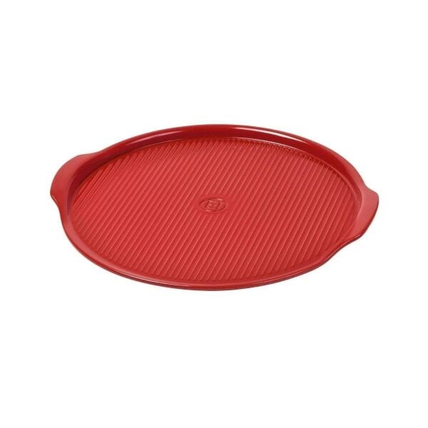 Emile Henry Pizza/Fırın Kabı Yuvarlak 40 cm Kırmızı/Burgundy