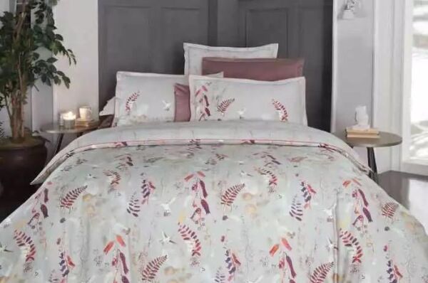 Sarev Martina Saten Nevresim Takımı Rengarenk Çift Kişilik