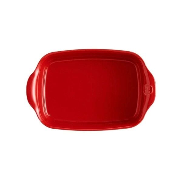 Emile Henry Fırın Kabı Dikdörtgen 42,5 x 28 cm Kırmızı/Burgundy