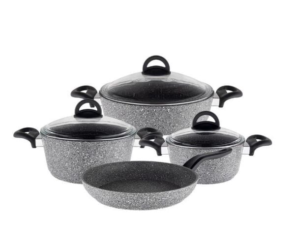 Aryıldız Napoli Granit Tencere Set 7 Parça