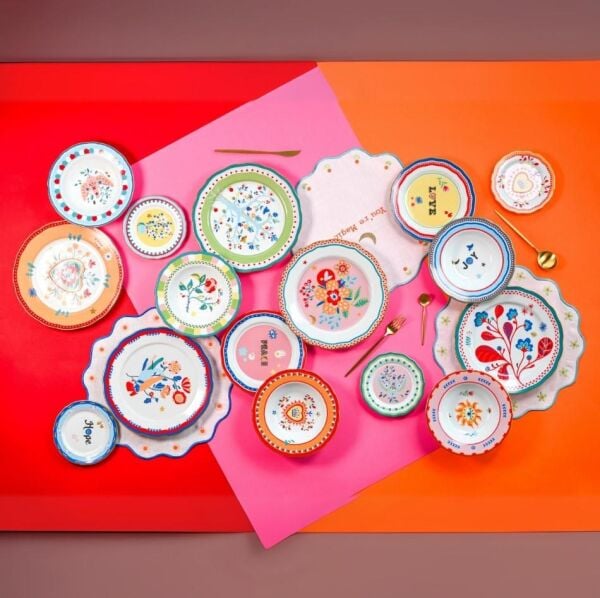 Baci Milano Mamma Mia Göz Desenli Tabak 22 Cm