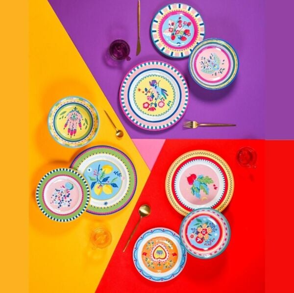 Baci Milano Mamma Mia Göz Desenli Tabak 22 Cm