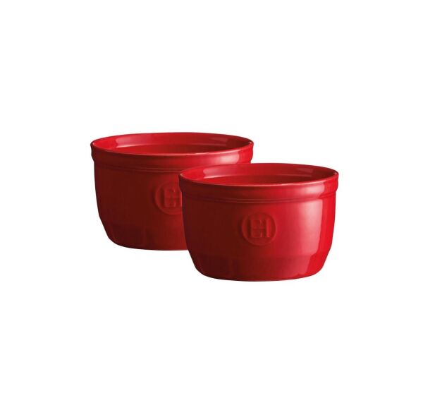 Emile Henry Ramekın 2 li Set 0,25 Lt Kırmızı Ç:10 -Y:6 cm