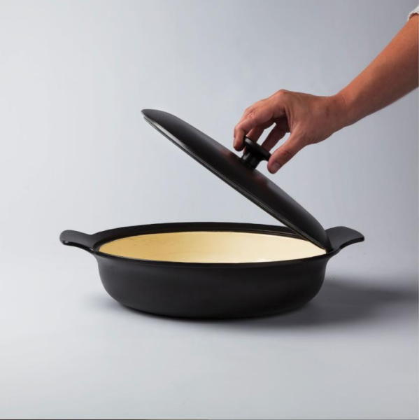Berghoff 3900038 Ron Demir Döküm Tava Siyah 28 Cm