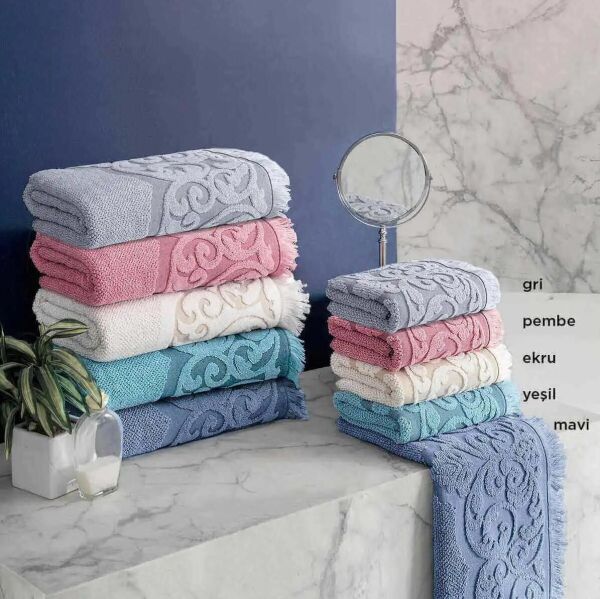 Sarev Tomris 50x90cm Havlu-Ekru