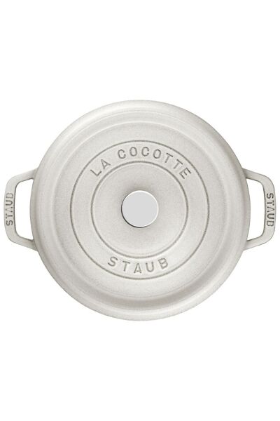 Staub 405014130 Döküm Tencere Yuvarlak 26cm Beyaz