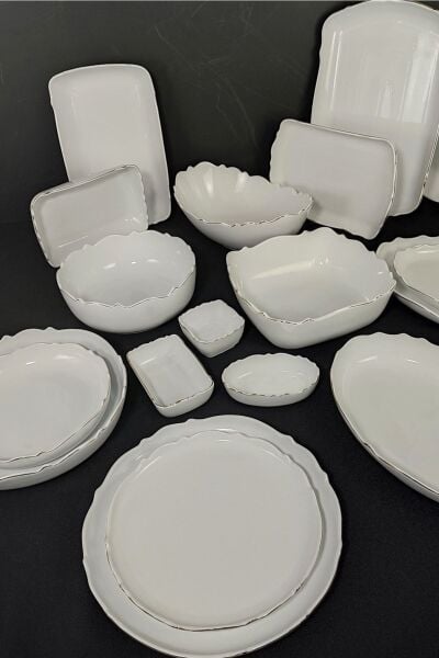 Roy King Wave Yuvarlak Sunum Tabak 32x32x8