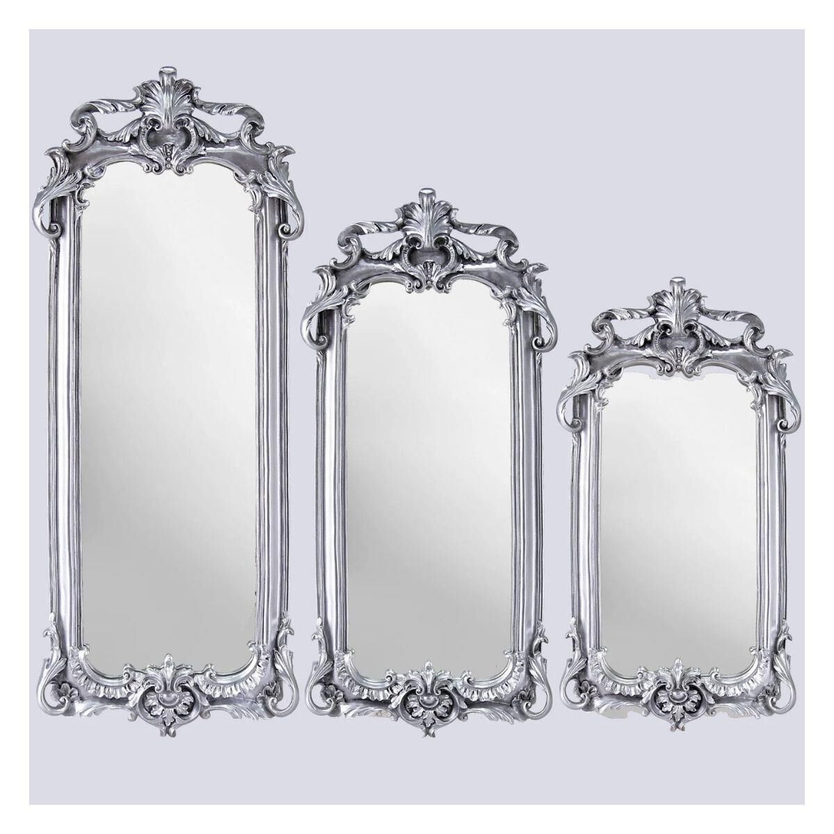 Selim Dekor Royal 3'lü Ayna Gümüş