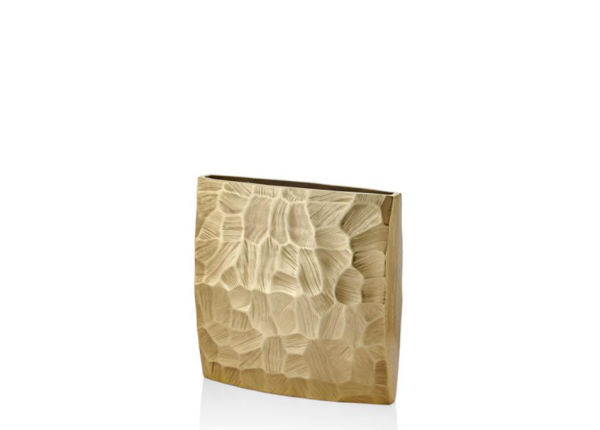 La'medore Comb Kare Gold Büyük Vazo 30,5x8x30,5 Cm