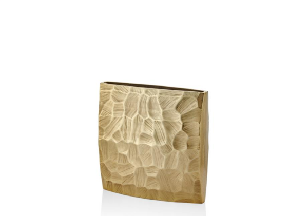 La'medore Comb Kare Gold Büyük Vazo 30,5x8x30,5 Cm