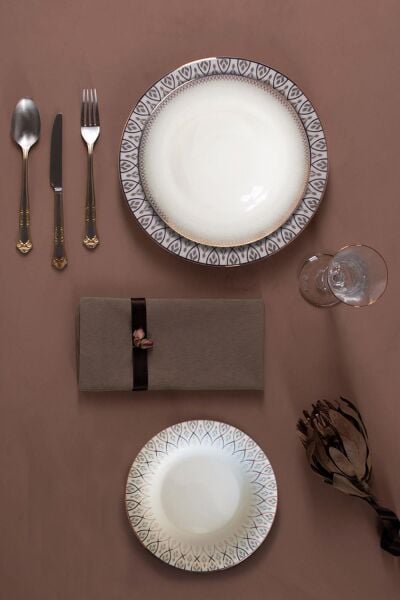 Porland Sweet Romantic 60 Parça 12 Kişilik Yemek Takımı