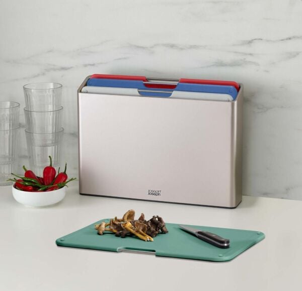 Joseph Joseph Folio Büyük Kesme Tahtası Seti - Silver