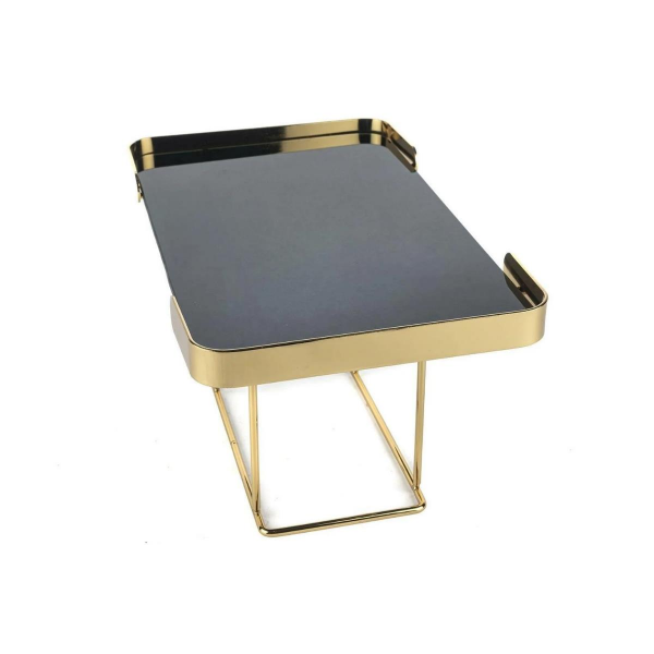 Mikasa Moor Gold Gri Camlı Dekor Stand 29x18x16cm