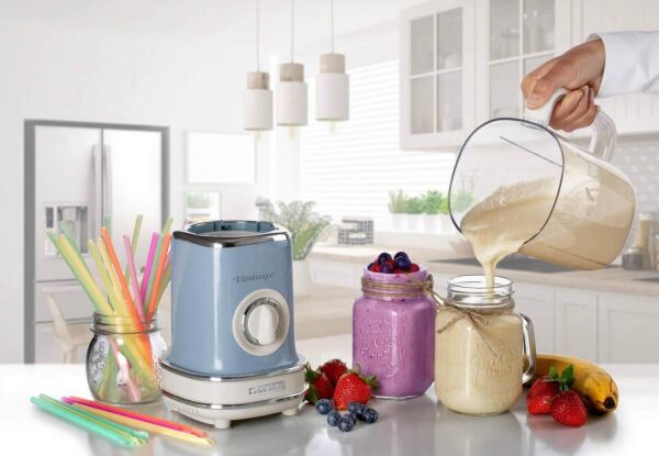 Ariete Vintage 568 Buz Kırıcılı Smothie Blender Mavi
