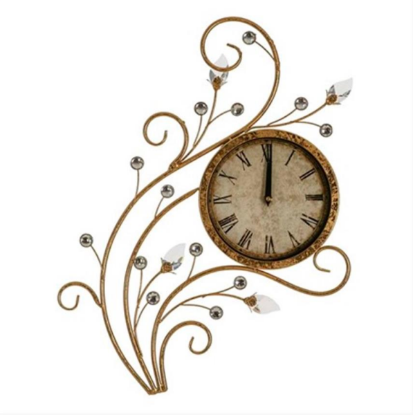 Vitale Kristal Metal Duvar Saati 37 x 3,8 x 54 cm