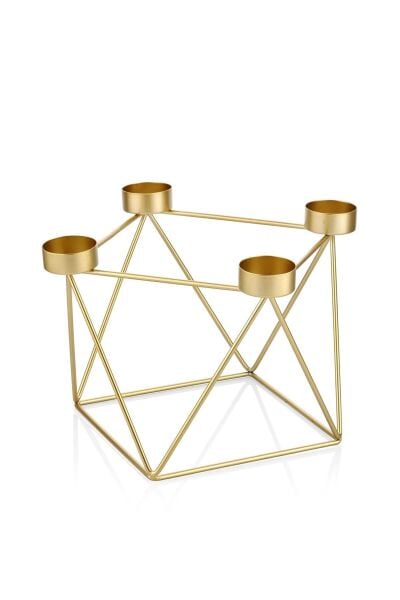 The Mia Tealight Mumluk Metal -Gold- 23 x 16 cm
