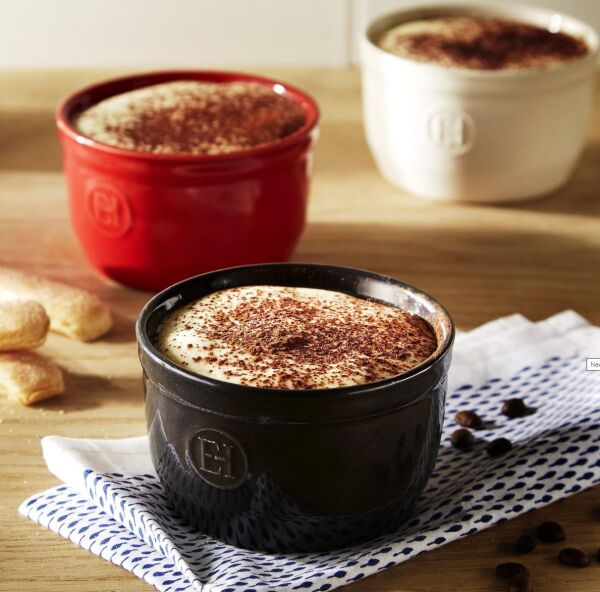 Emile Henry Fırın Kabı Ramekin No.9 2´li Set Kırmızı/Burgundy 0,15 lt