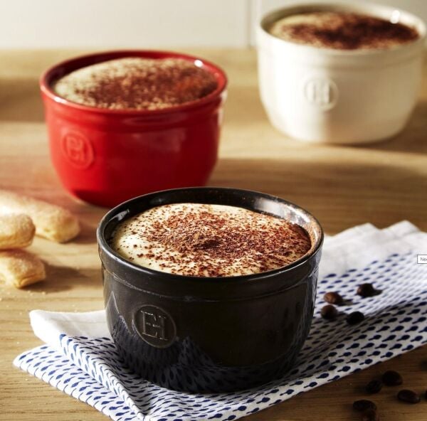 Emile Henry Fırın Kabı Ramekin No.9 2´li Set Kırmızı/Burgundy 0,15 lt