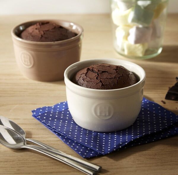 Emile Henry Fırın Kabı Ramekin No.9 2´li Set Kırmızı/Burgundy 0,15 lt