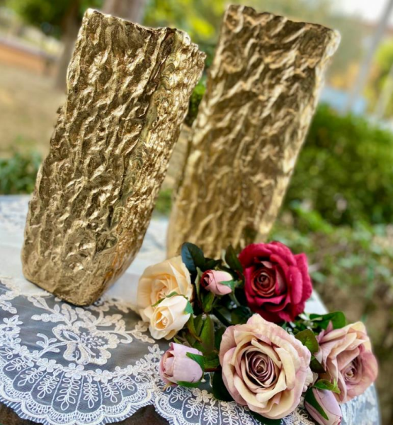 Wanelli Wn1169 Enzo Gold Vazo 45 x 18 cm